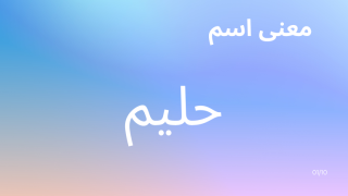 معنى اسم حليم