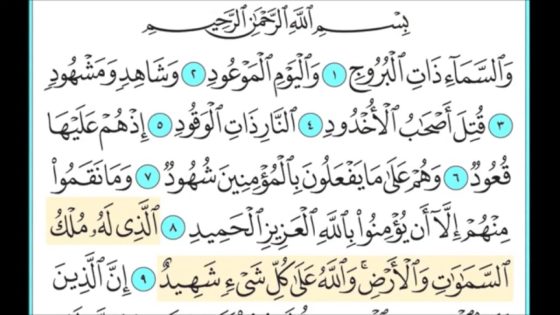 تفسير حلم سورة البروج في المنام لابن سيرين