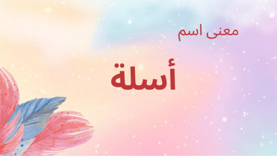 معنى اسم أسلة