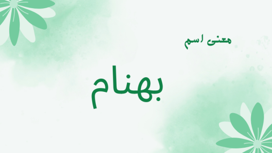 معنى اسم بهنام