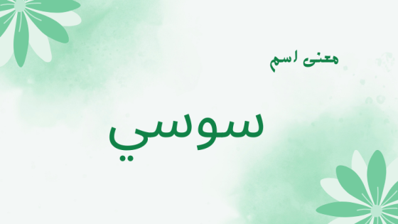 معنى اسم سوسي