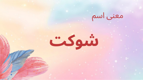 معنى اسم شوكت