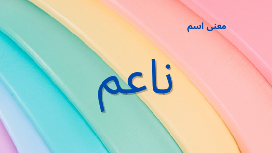 معنى اسم ناعم