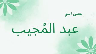 معنى اسم عبد المجيب