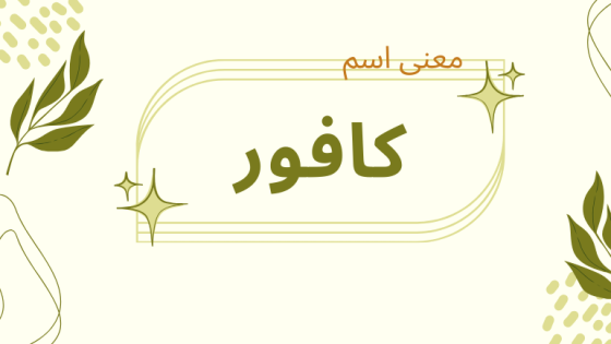 معنى اسم كافور